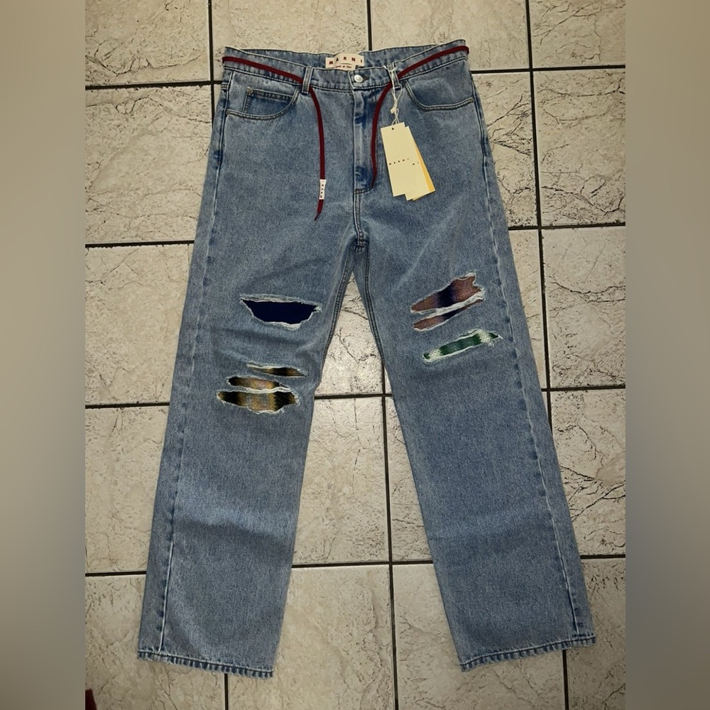 NWT Marni Mohair details Jeans sz36 !